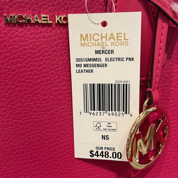 Michael Kors Mercer Medium Leather Messenger Satchel Crossbody
Electric Pink
NWT - Picture 10 of 16
